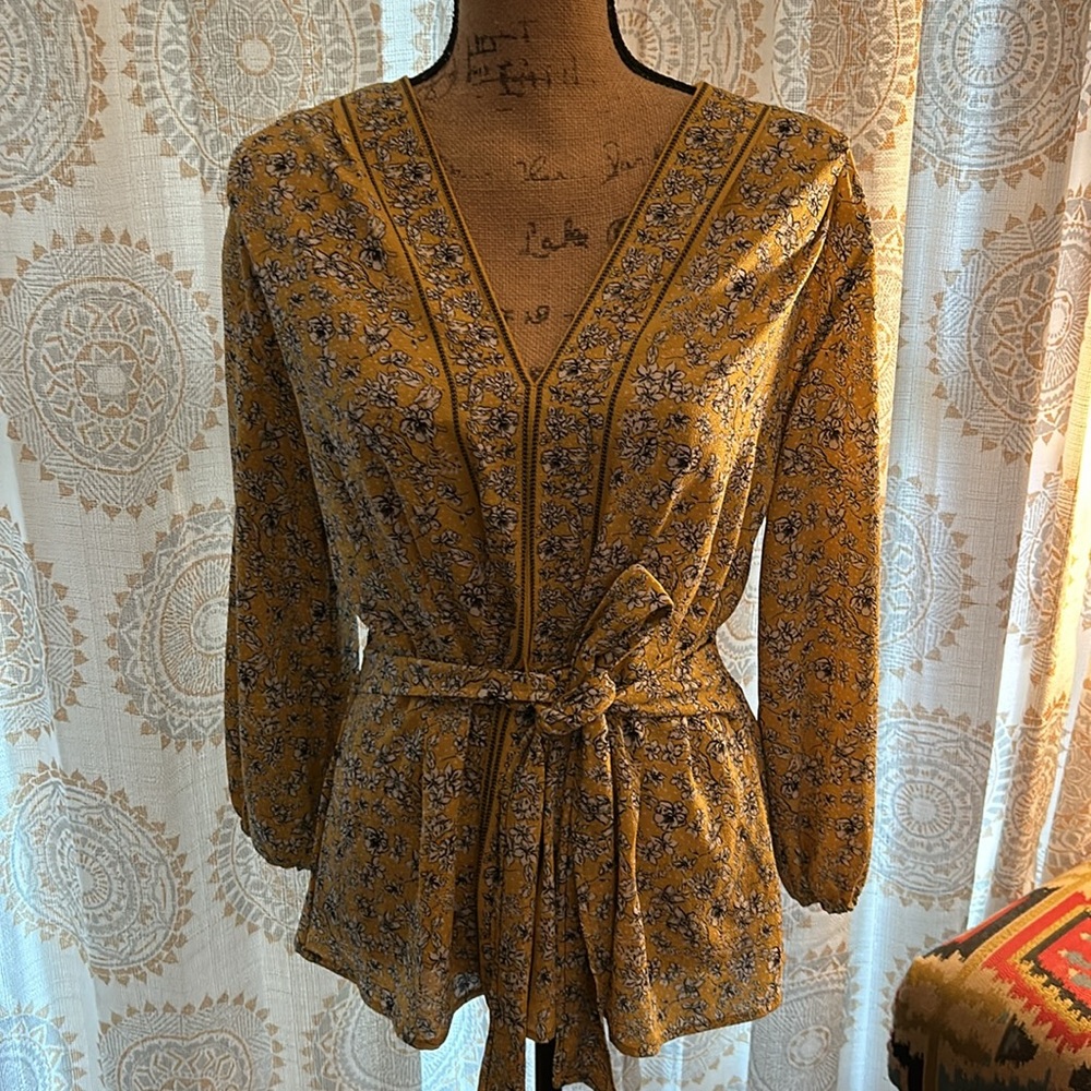 Max Studio L … Boho. Hippie chick. Bohemian. Retro. Floral. - Picture 2 of 2
